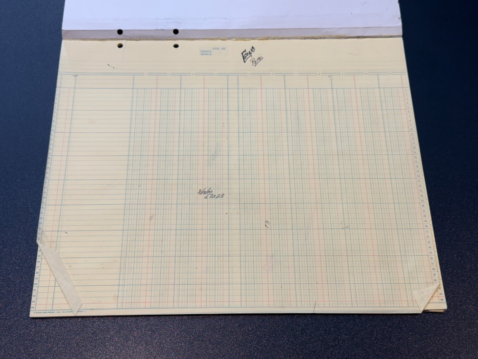 Wilson Jones Columnar Pad Accountants Worksheets, 14″ X 17”, 11 Columns, WS 12N