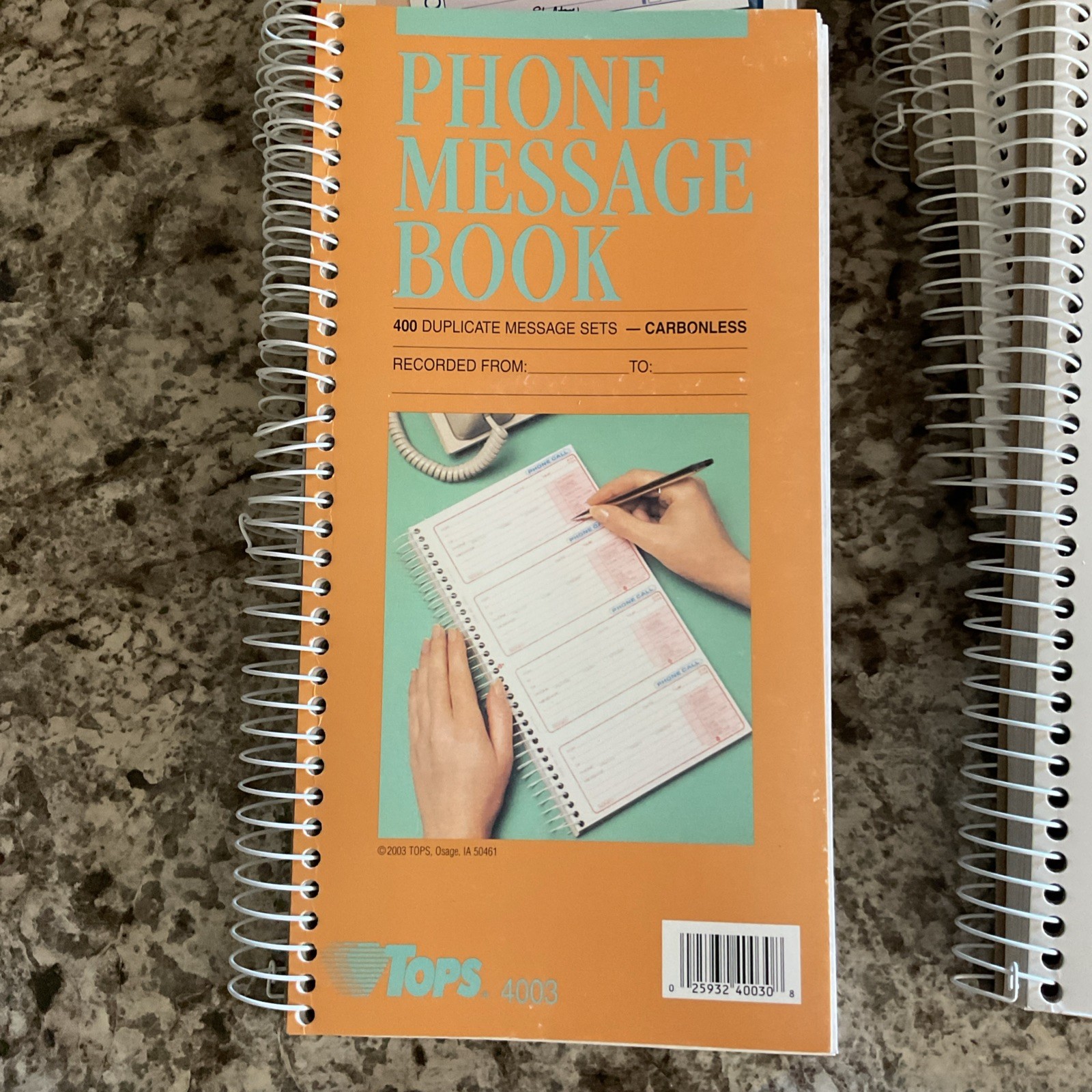 Phone Message Books Carbonless Spiral Lot Of 11 Office Depot, Tops 5 1/2X11