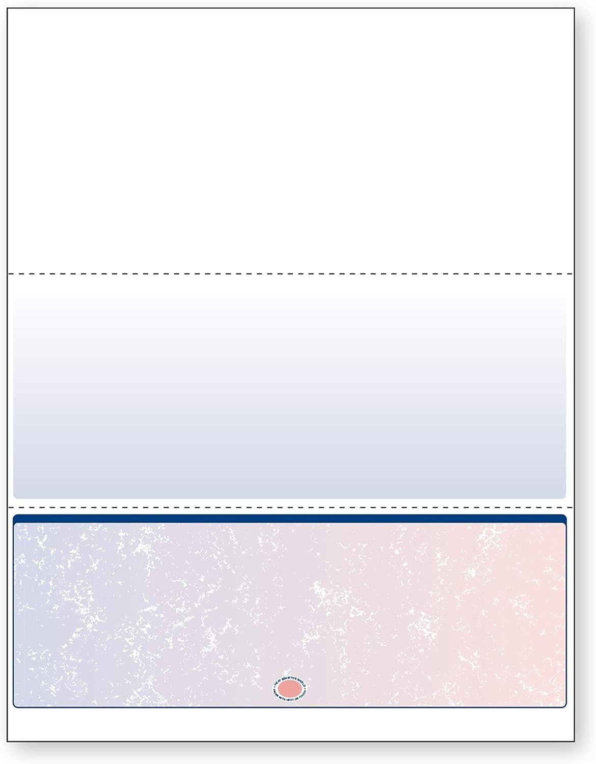 Professional Business Check Paper – 500 Blue/Red Checks with Security Features