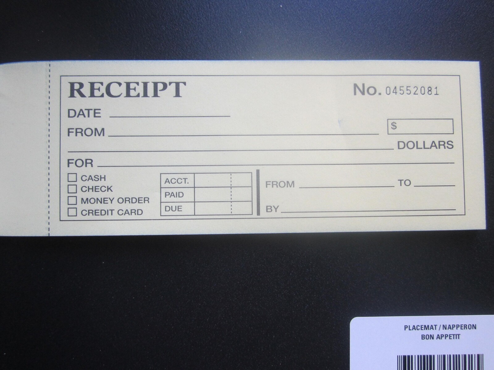 2 x Receipt Books/Receipts 80 Duplicate 2 Copy Carbonless No Stub 80 Receipts