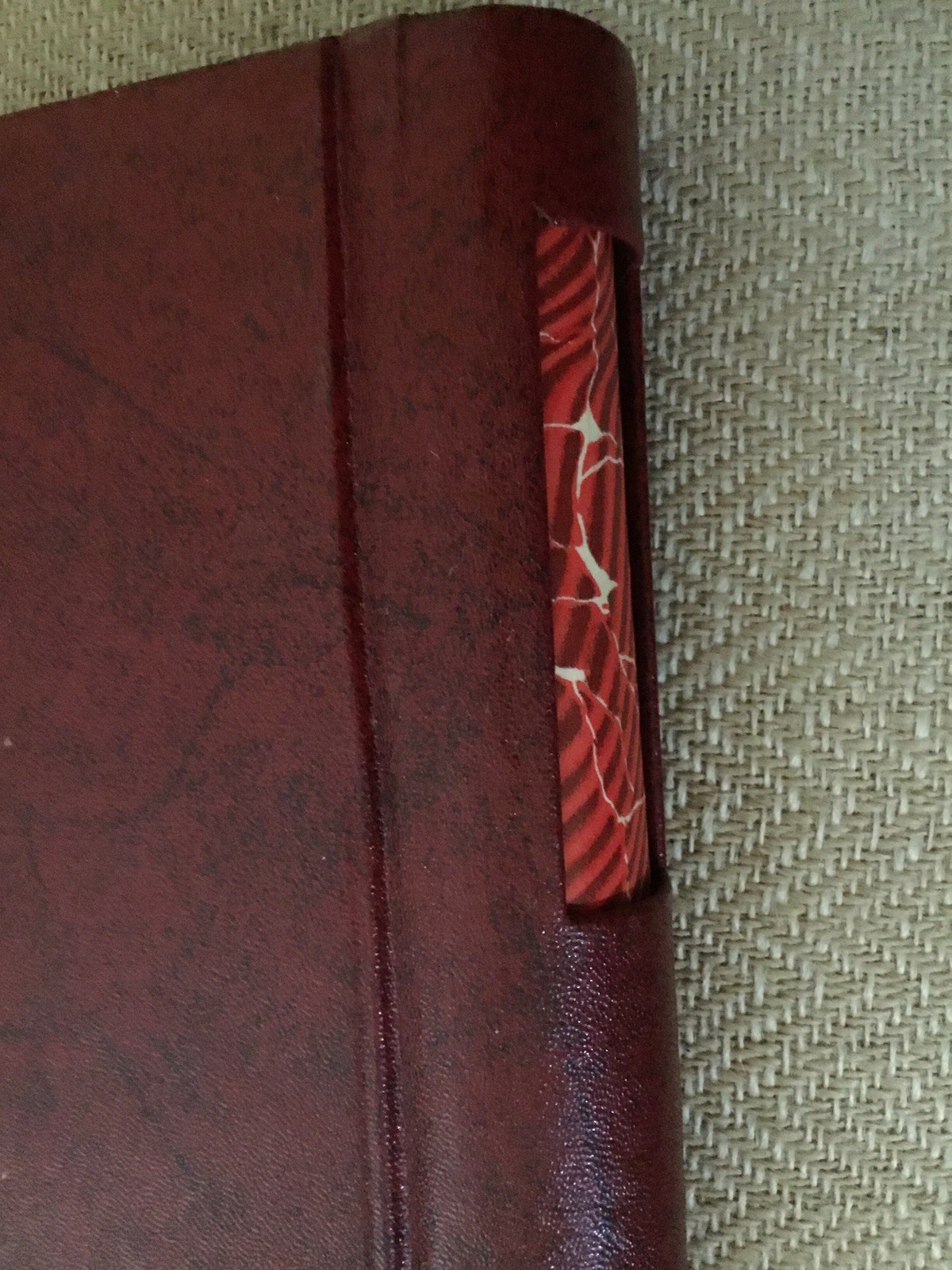 Goes Minute Book No. 14 -9×11 1/2 Red Faux Leather TEXAS Railroad Passenger