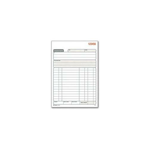 Adams Statement Book, 2-Part Carbonless, White/Canary, 5-9/16 x 8-7/16 Inches,