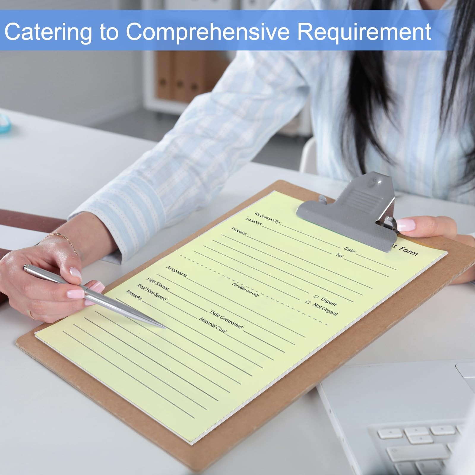 200 Sets Maintenance Request Book/Forms/Slips, 2 Part Carbonless, 4. 7 x 7. 1…