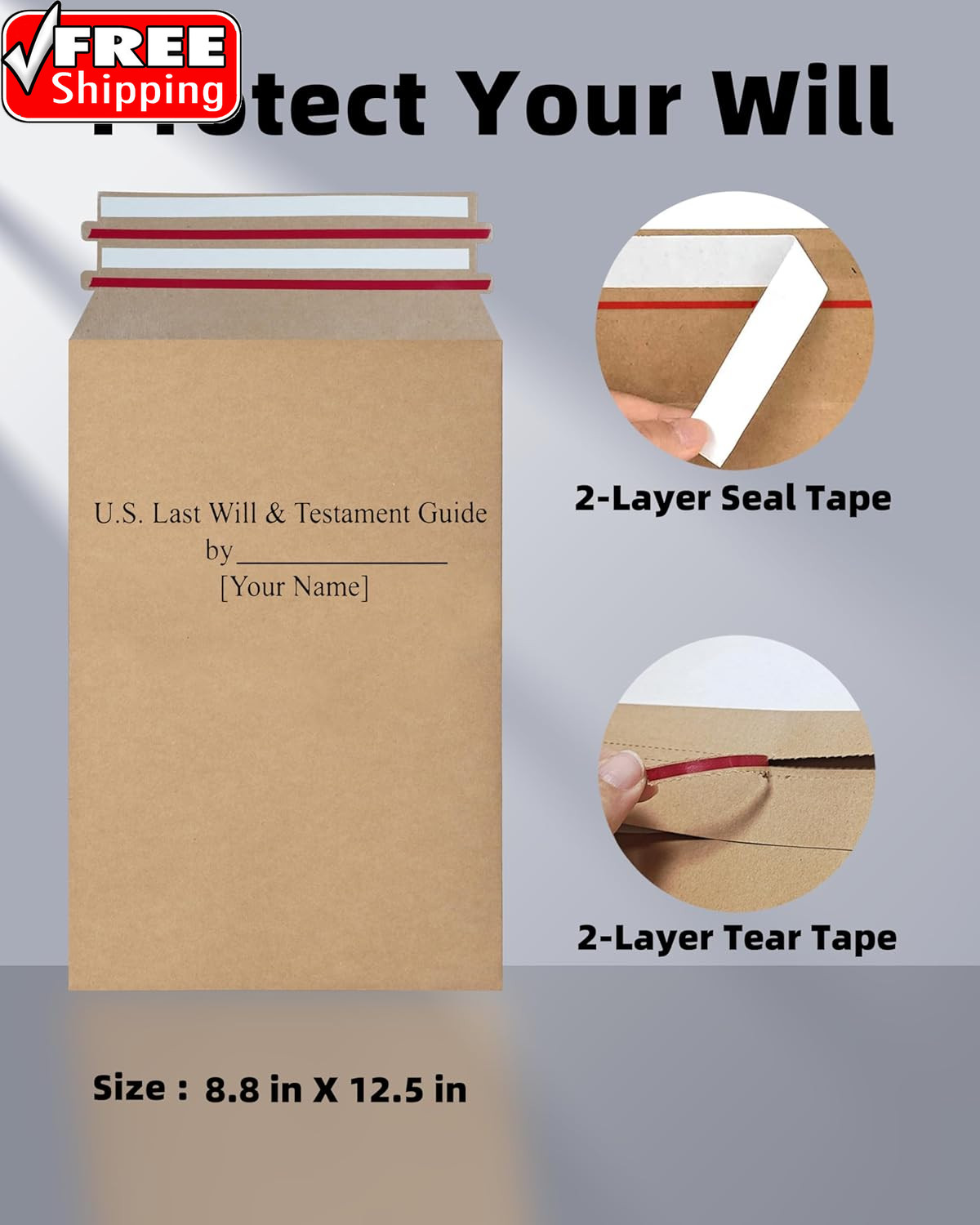 2026 Last Will and Testament Kit (3-Pack) – DIY Estate Planning Forms, Lawyer-Pr