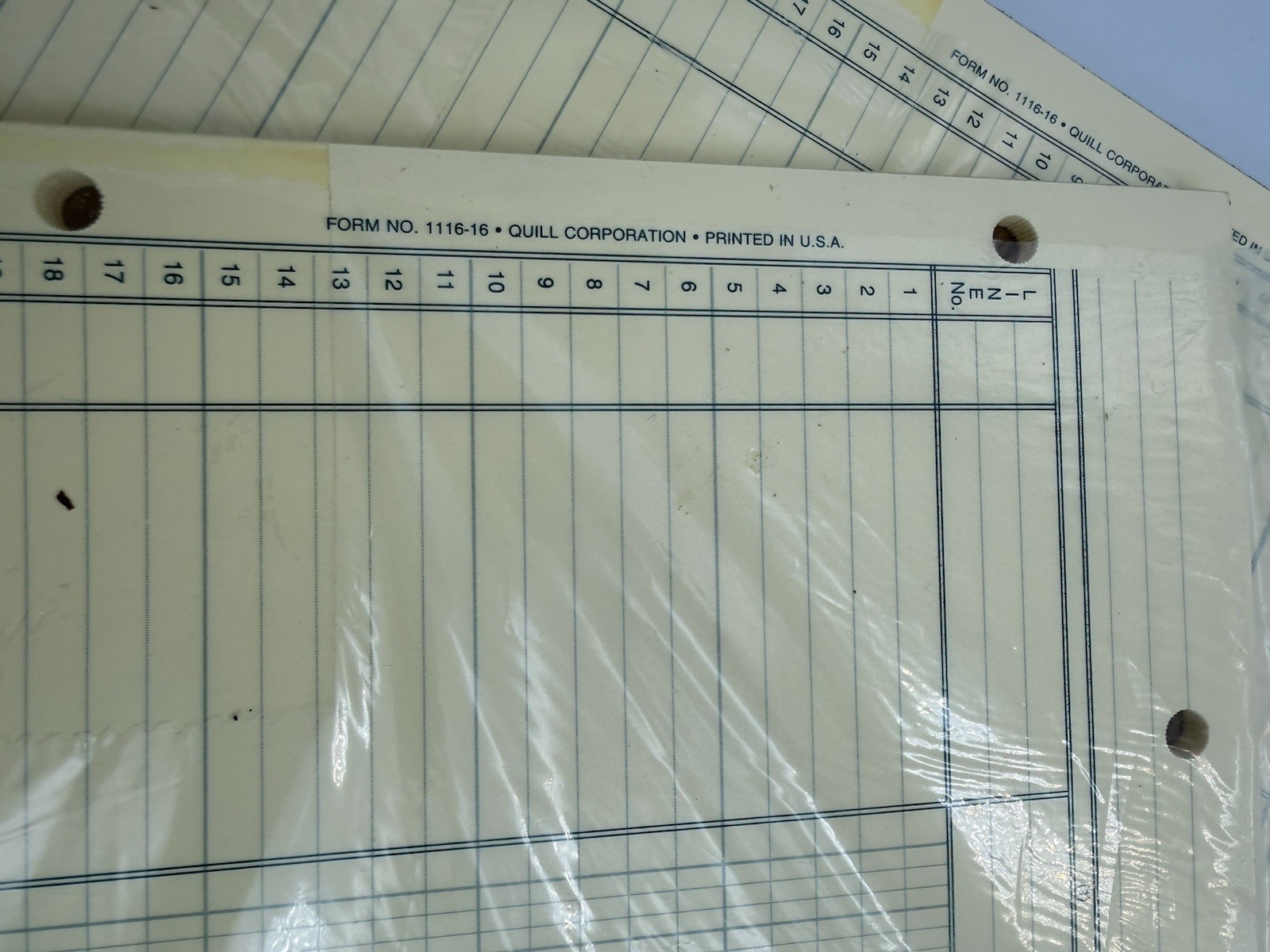 3- Quill Columnar Pads 13 Columns For 3 Ring Binders 116-16 50 Pages Each Seale