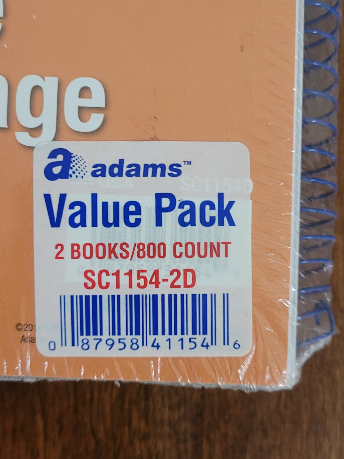 Adams Phone Message 800 Count 2-PART Carbonless SC1154-2D 2-Pack- New