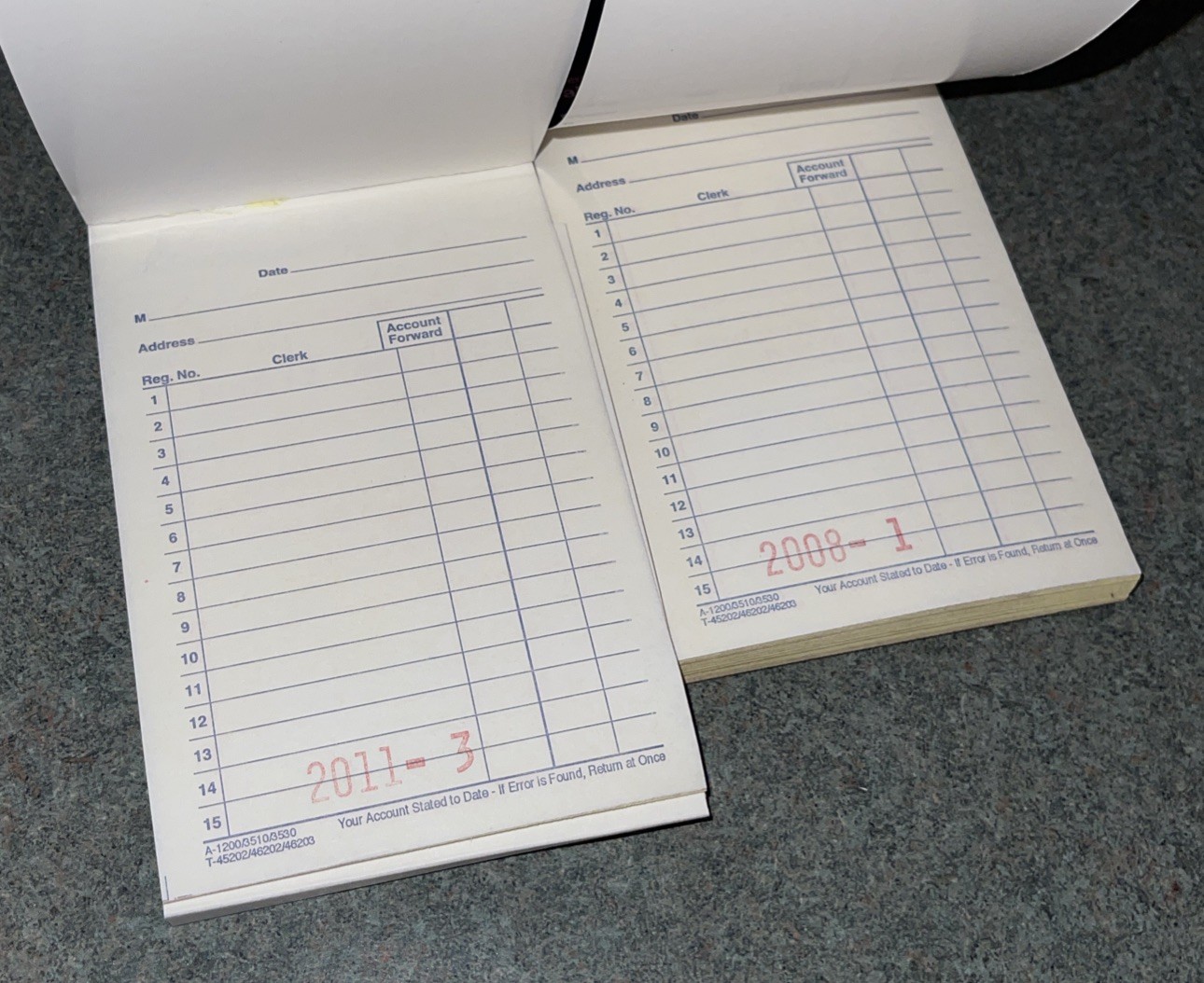 Adams DC 3530 SALES BOOK Carbonless RECEIPTS 2 Part Ticket 3×5 Estate Market NEW