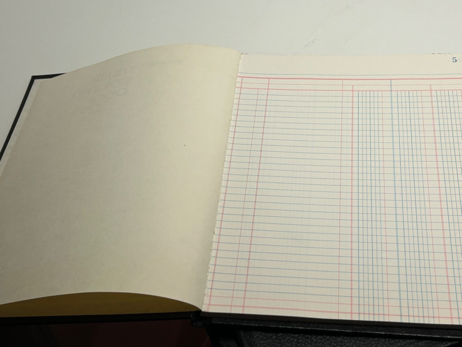 Vintage WILSON JONES Bound 3 Columns Columnar Book 8″ x 10 1/2″ Hard Cover