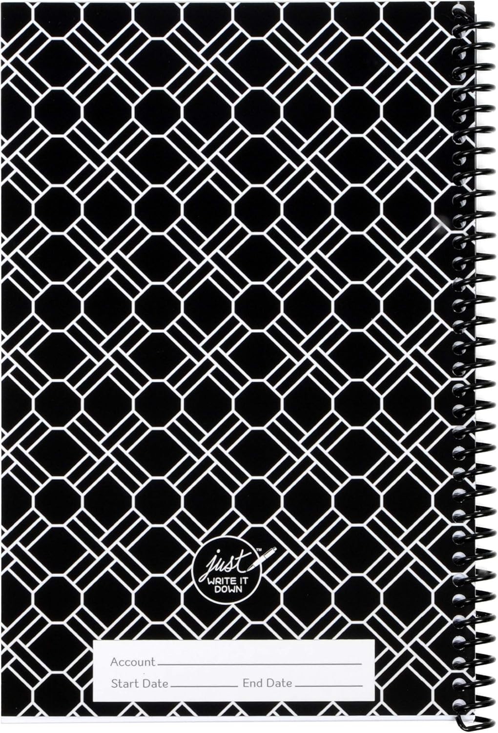 New Check Book Register & Debit Card Ledger Notebook – Black – Standard Edition