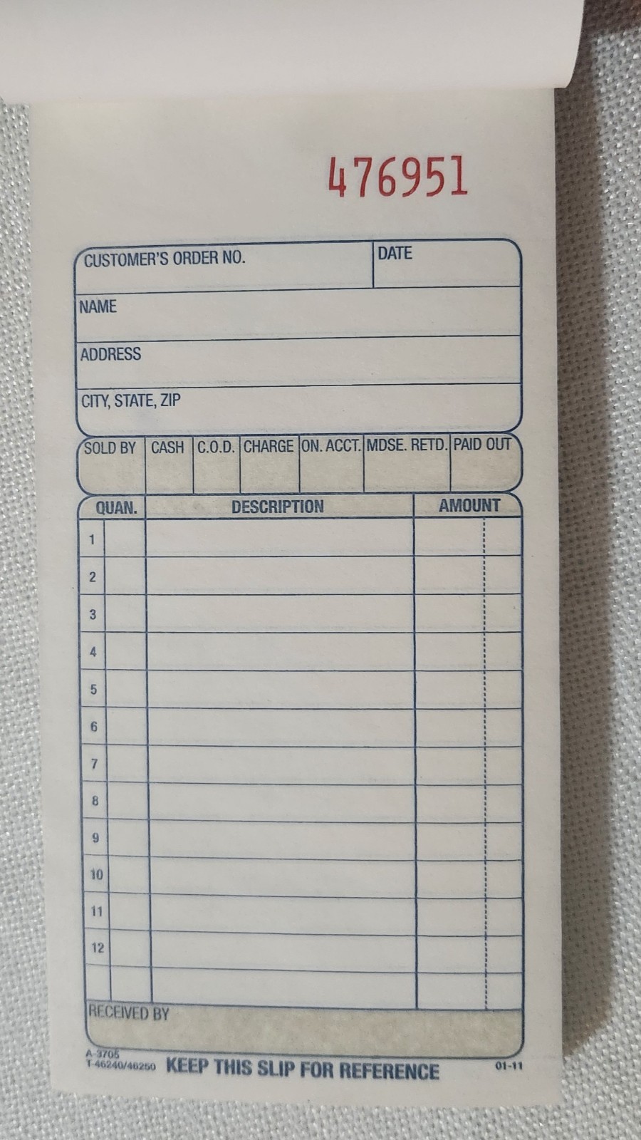 Office Products Sales Order Books Business Carbonless Invoice form 4 pack 2 Part