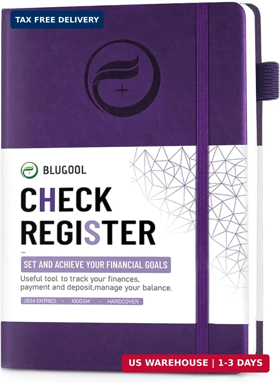 Check Registers for Personal Checkbook, Blugool Checkbook Register with Check &