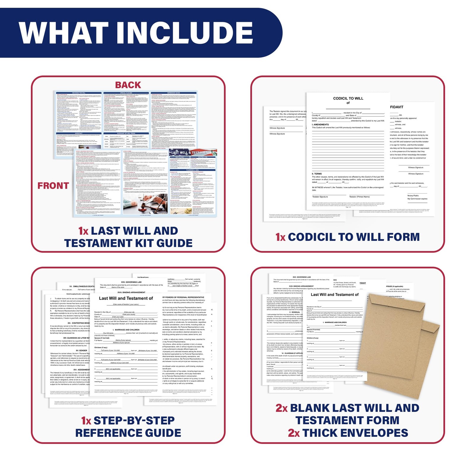 Last Will & Testament Kit 2025 – Easy Legal Will for Seniors & Young Adults, …