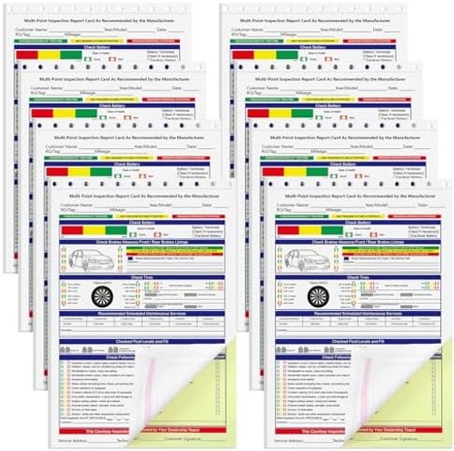 Gilprop 400 Sets Annual Vehicle Inspection Forms 2-ply Carbonless Multi Point…