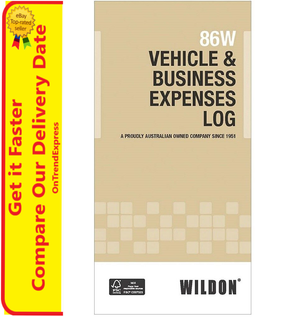 Wildon Vehicle & Business Expense Diary Log B00K Journal 86W WIL086 210x105mm