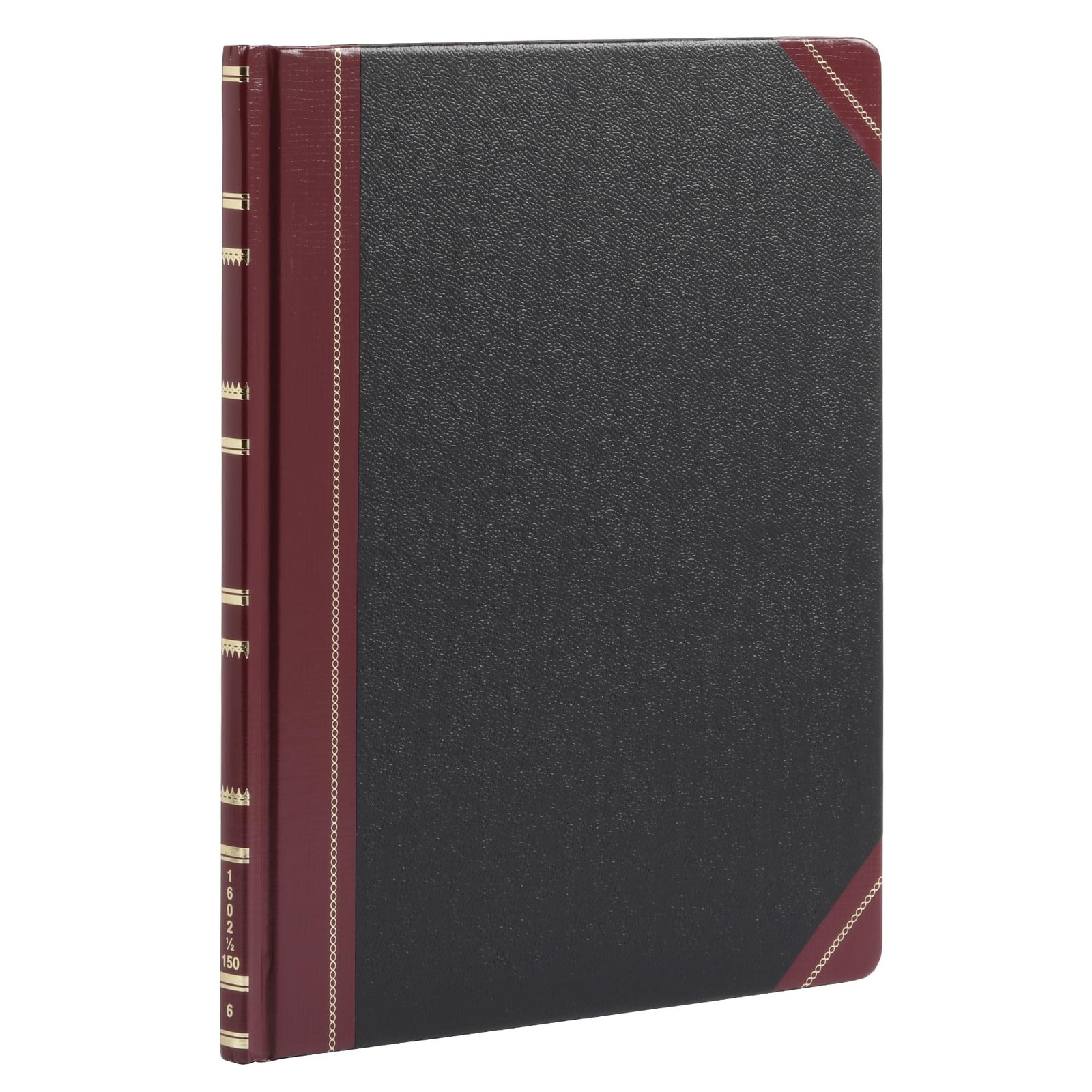Boorum & Pease Series Columnar Book, 6 Column, 150 Page, Black/Red (1602 1/2-150