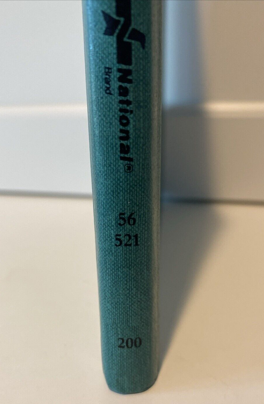 Vtg National Brand 56-521 Record Book, Rounded Corners, 9-5/8 x 6-1/4″, 200 pg
