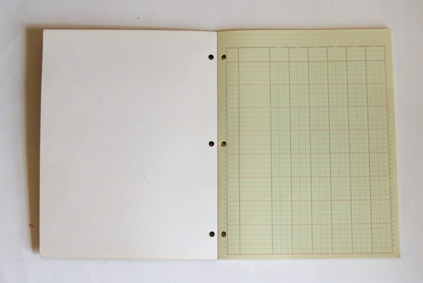 Norcom Brand 6 Column Analysis Pad 11″ x 8.5″ 50 Sheets Green Tint 84-546 NEW