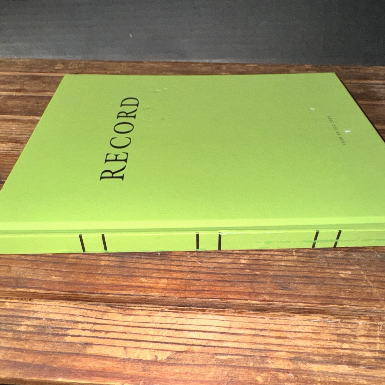Federal Supply Service Record Book Hardcover Lined Green