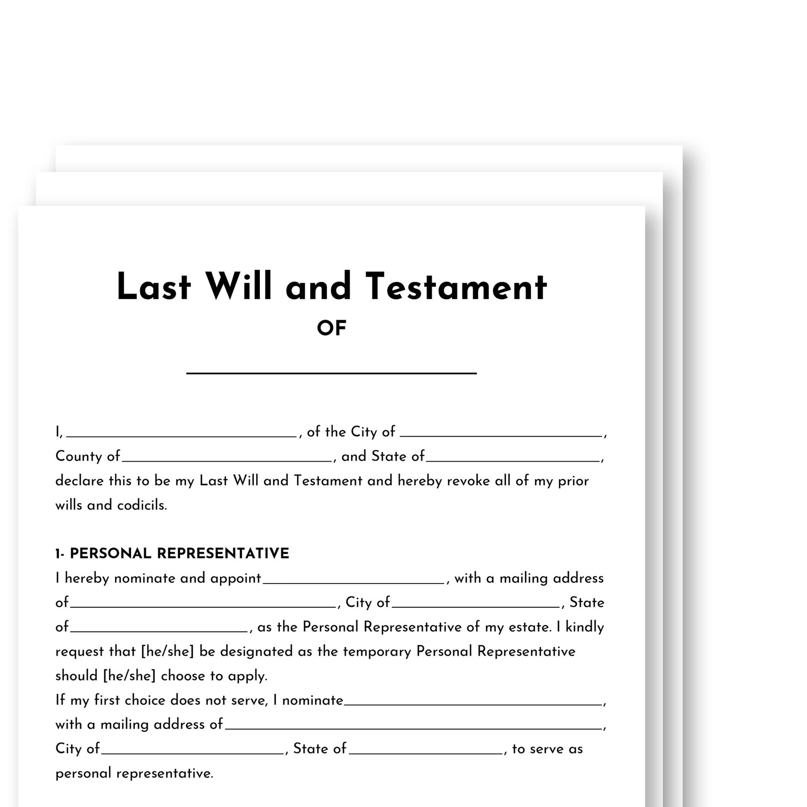 Last Will and Testament Kit 2026 – DIY Forms, Pre-Formatted Legal…