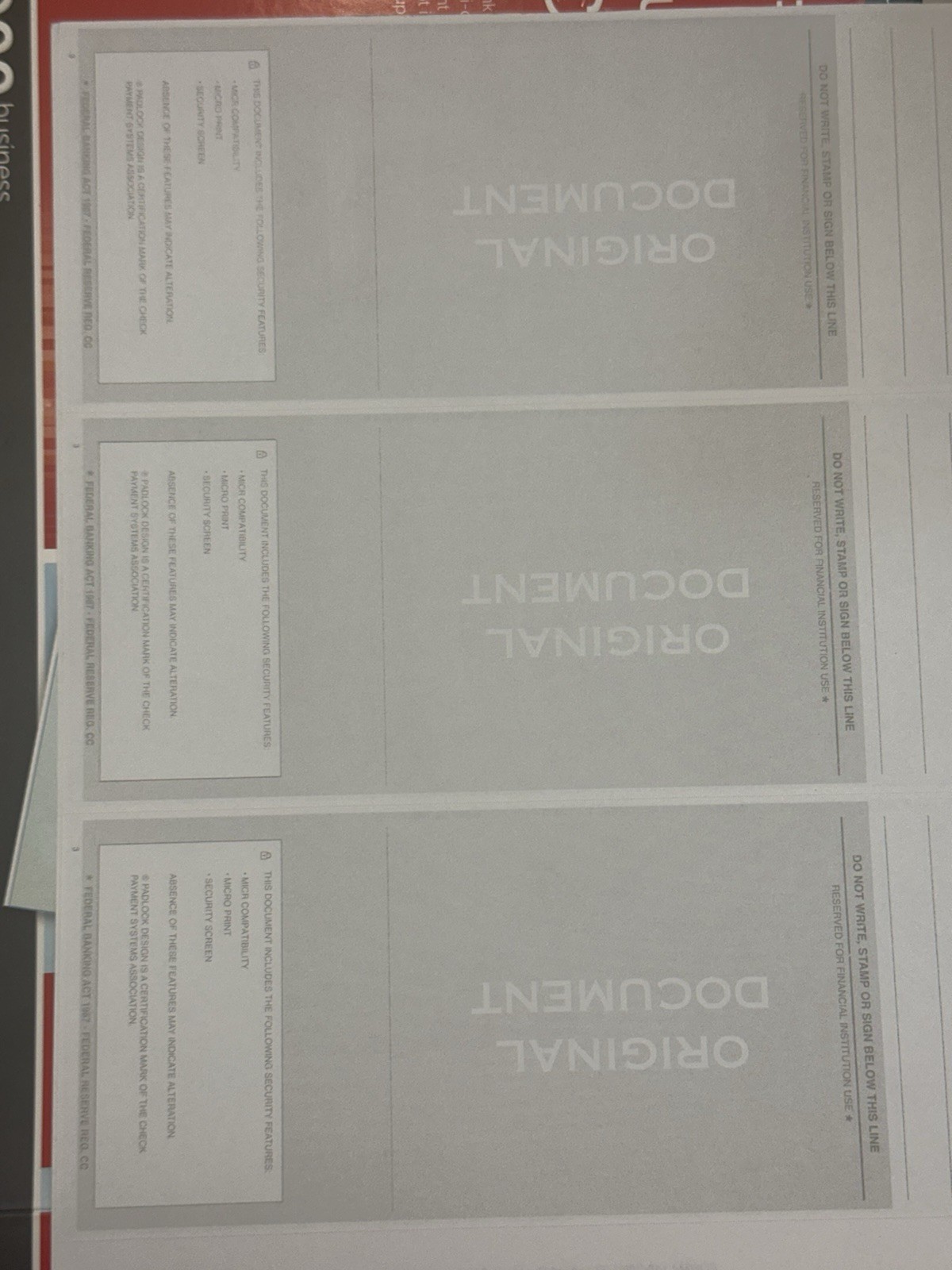 Business Check And Voucher Refills, Blank Checks – Full box