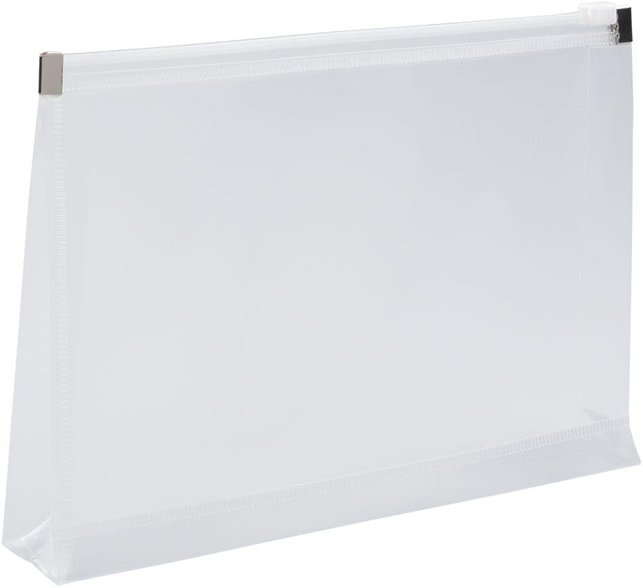 JAM PAPER Plastic Envelopes with Zip Closure – 5 1/4″ x 8″ – 3 Pack, Clear