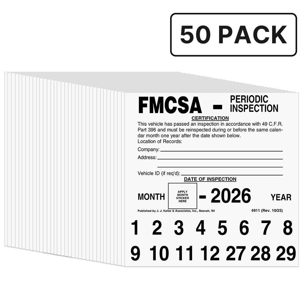 J. J. & Inc. Fmcsa Periodic Inspection – 5 X 5