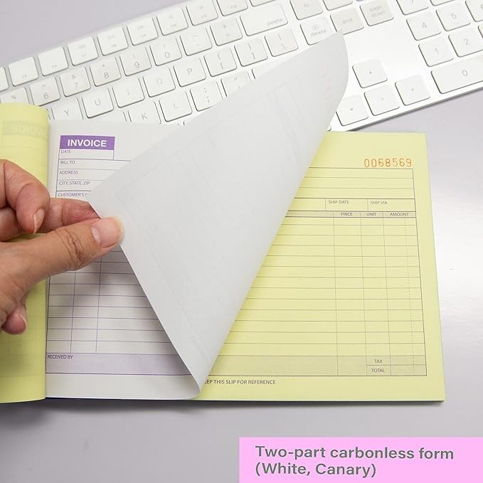 5 PCS Sales Order Book Receipt Invoice Duplicate Carbonless 50 Sets 5.5″ X 8″5