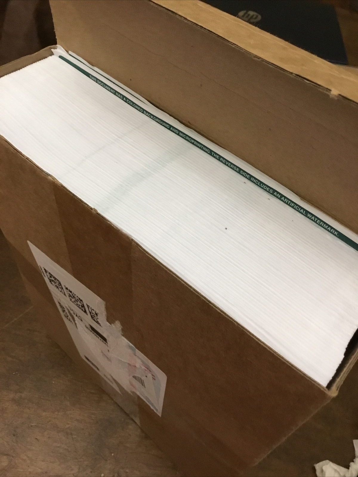 VersaCheck ValueChex 500 Blank Business Voucher Checks Green Classic 3 Per Page