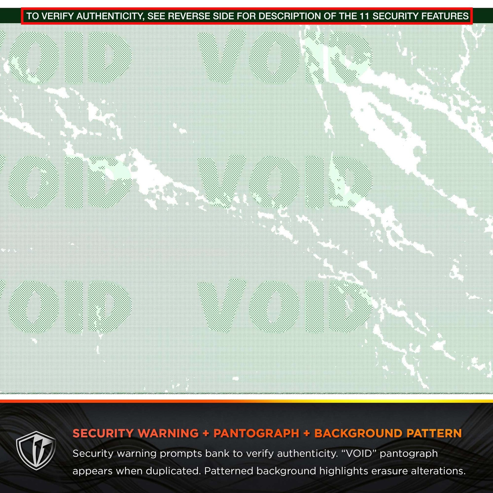 Green Marble Top Check, 8.5 x 11 Inches, 24 lb, 500 Sheets, 1 Check Per Sheet…