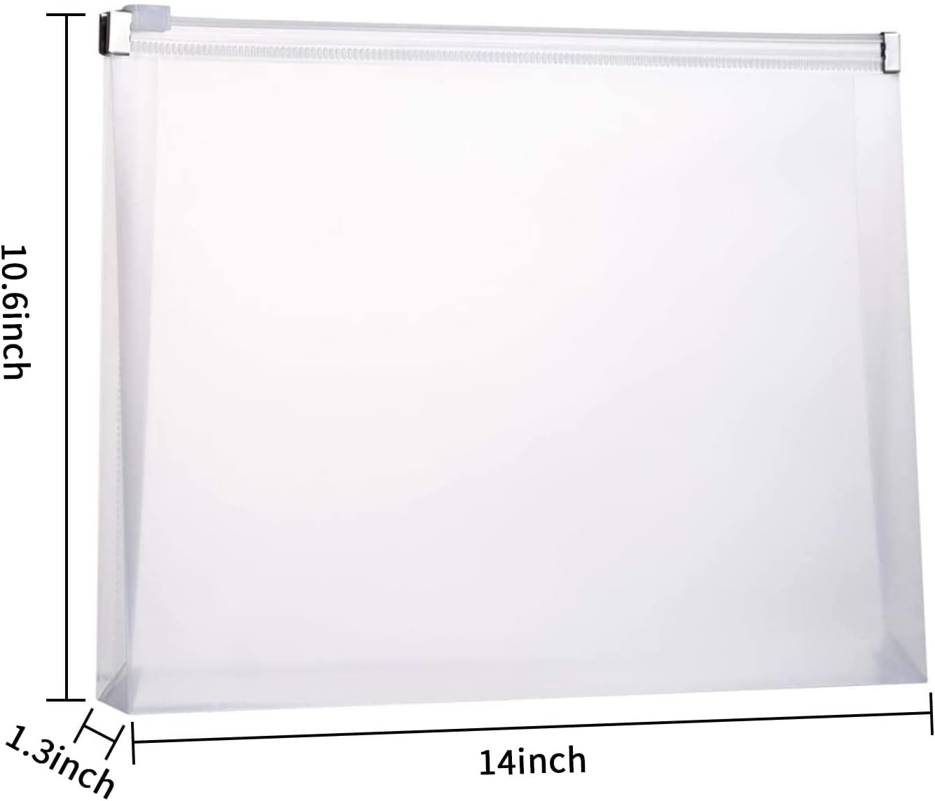 Plastic Envelopes, TIENO 5PCS Legal Size Poly Zip Envelope with Large, 5pcs