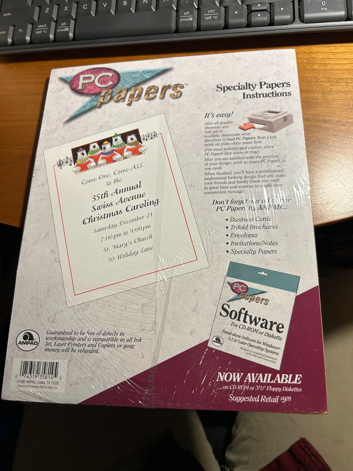 Ampad 35814- Specialty Papers- 60 sheets- Christmas paper