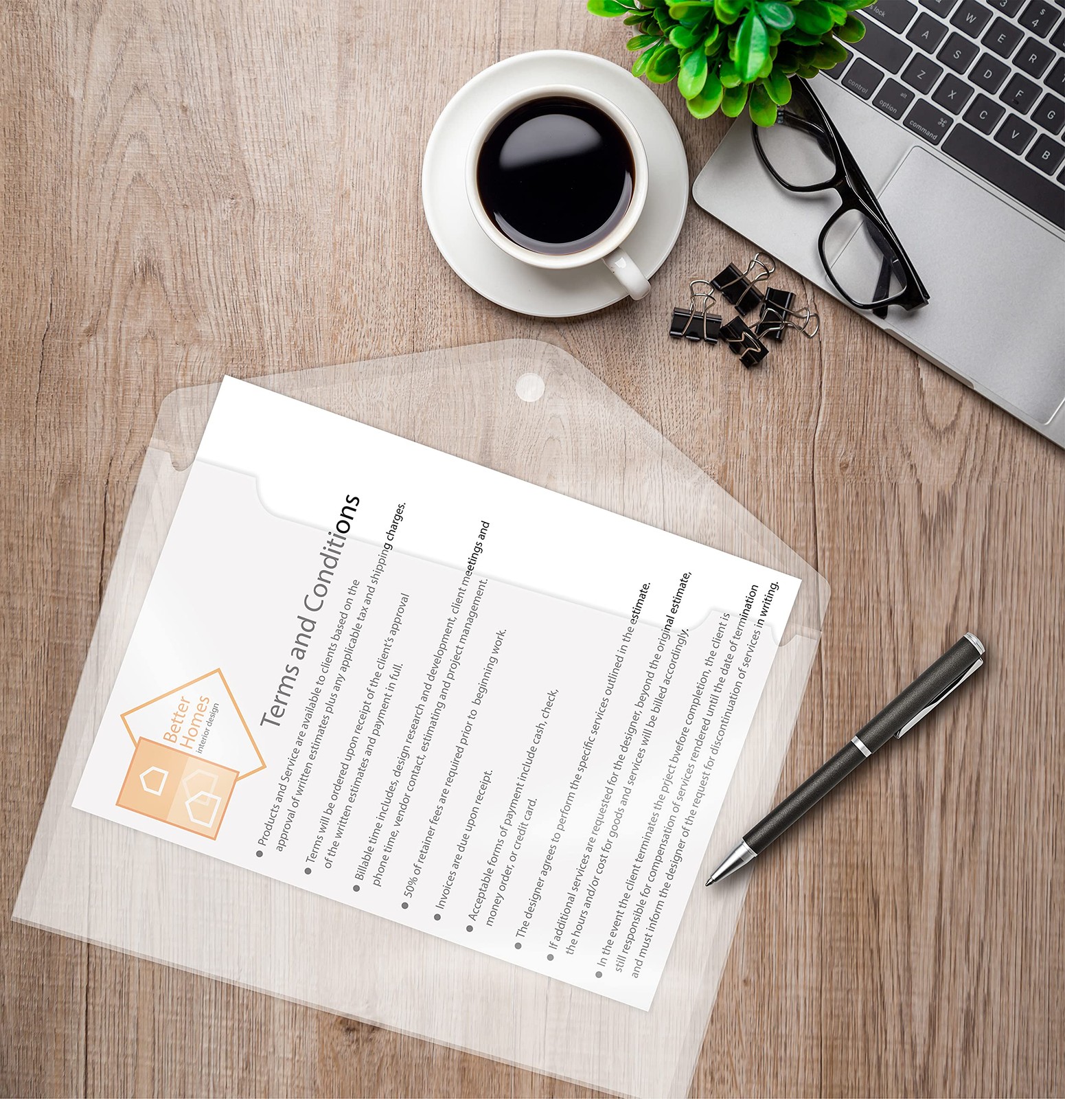 Better Office Products Clear Reusable Plastic Envelopes with Large,