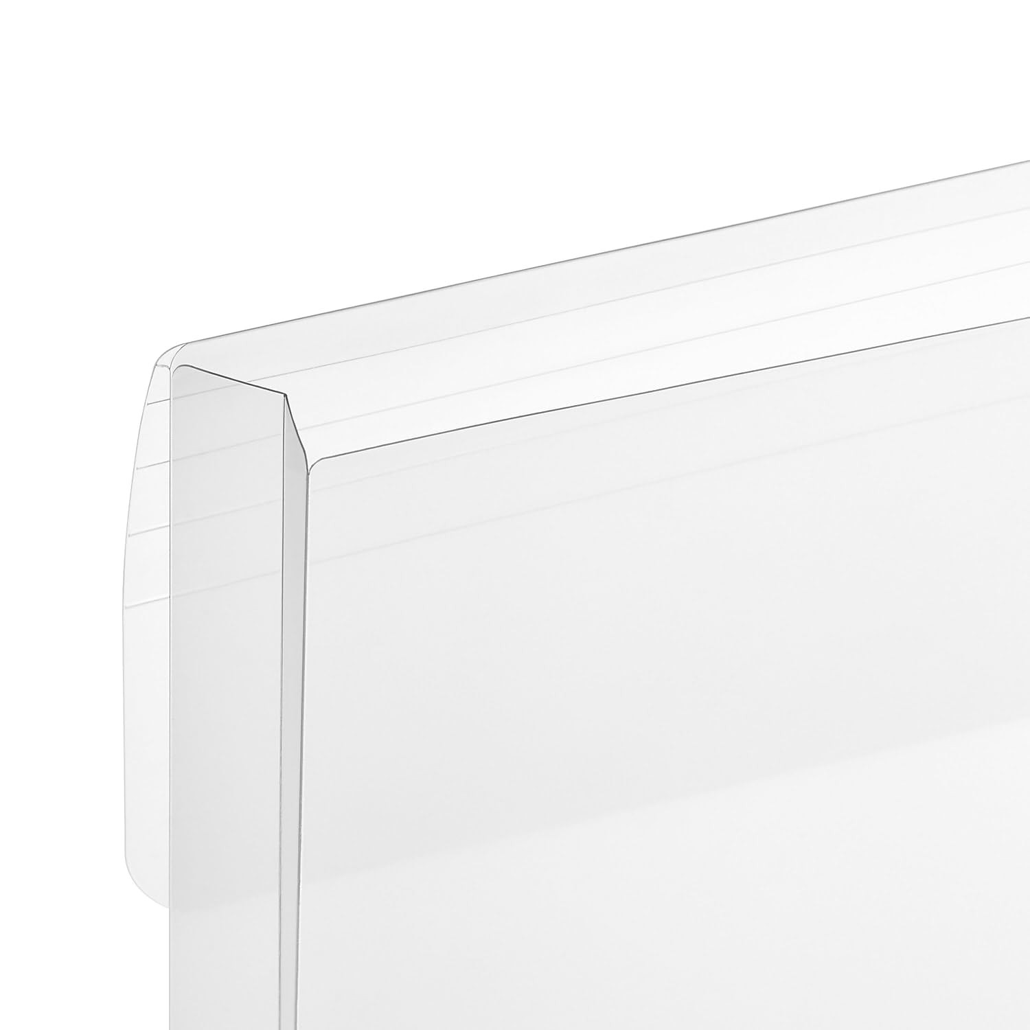Staples Poly Envelopes, Side‑Opening Clear Document Holders, One Size,