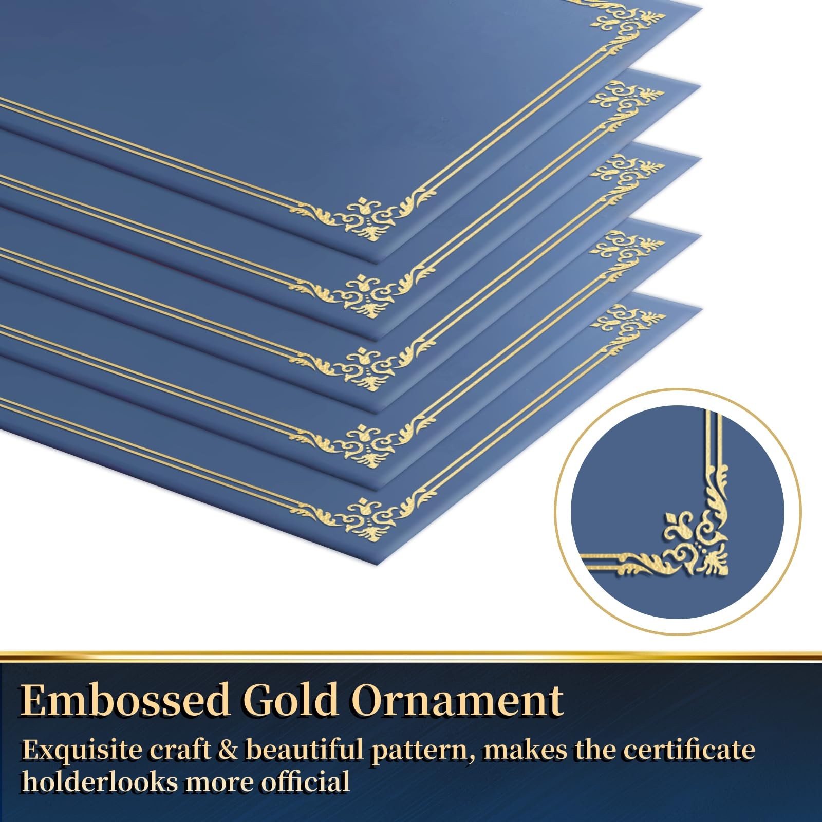 30 Packs Certificate Covers,Navy Blue Cardboard Diploma 30pcs