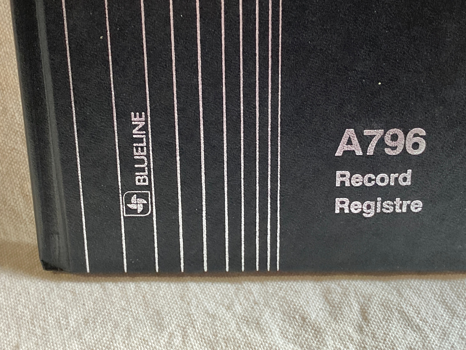 Black Hardcover Accounting Record Book for Tracking Financial Balances