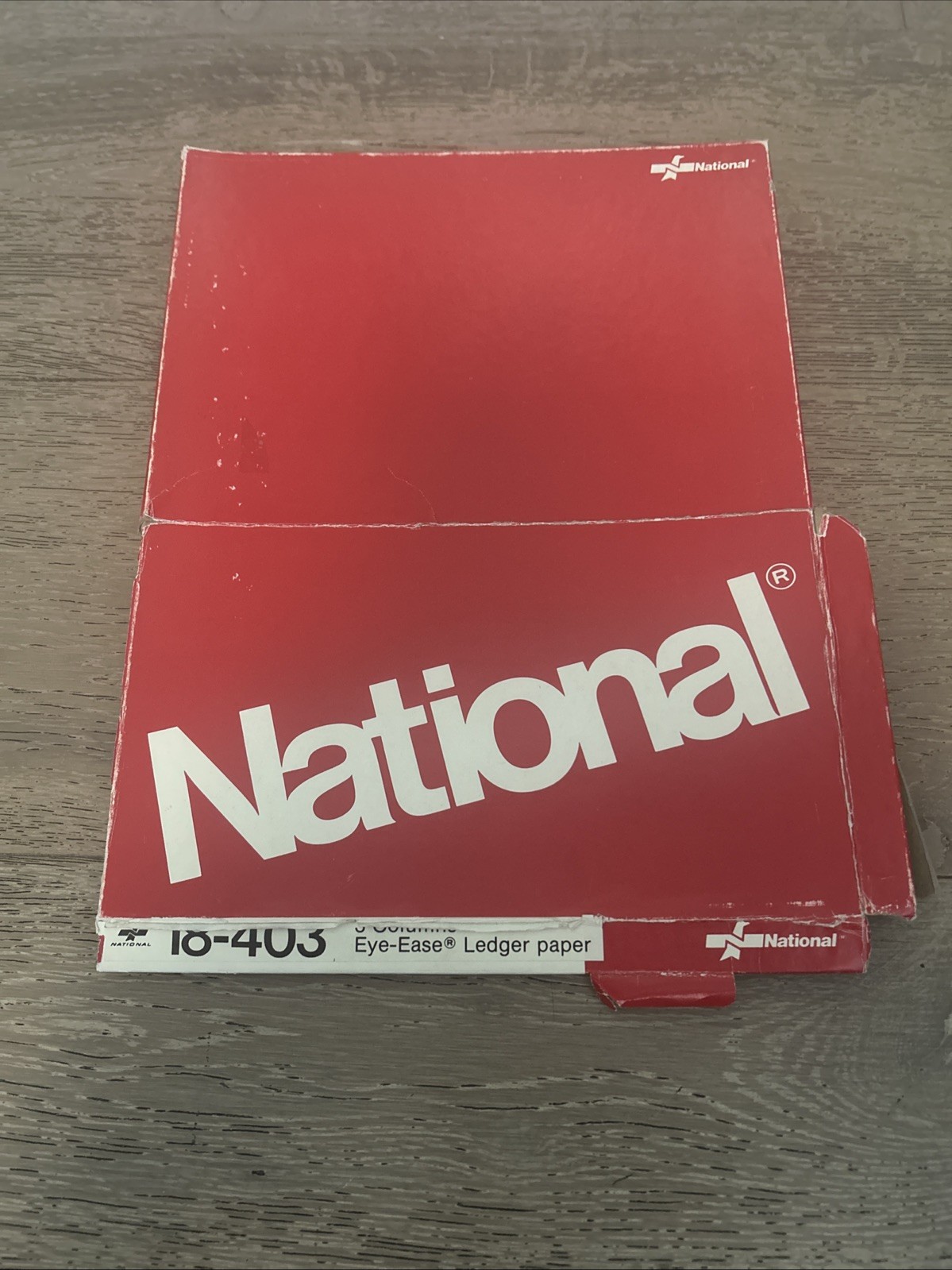 30+ Unused Sheets National Brand 18-403 General Ledger Eye Ease W/Retail Box VTG