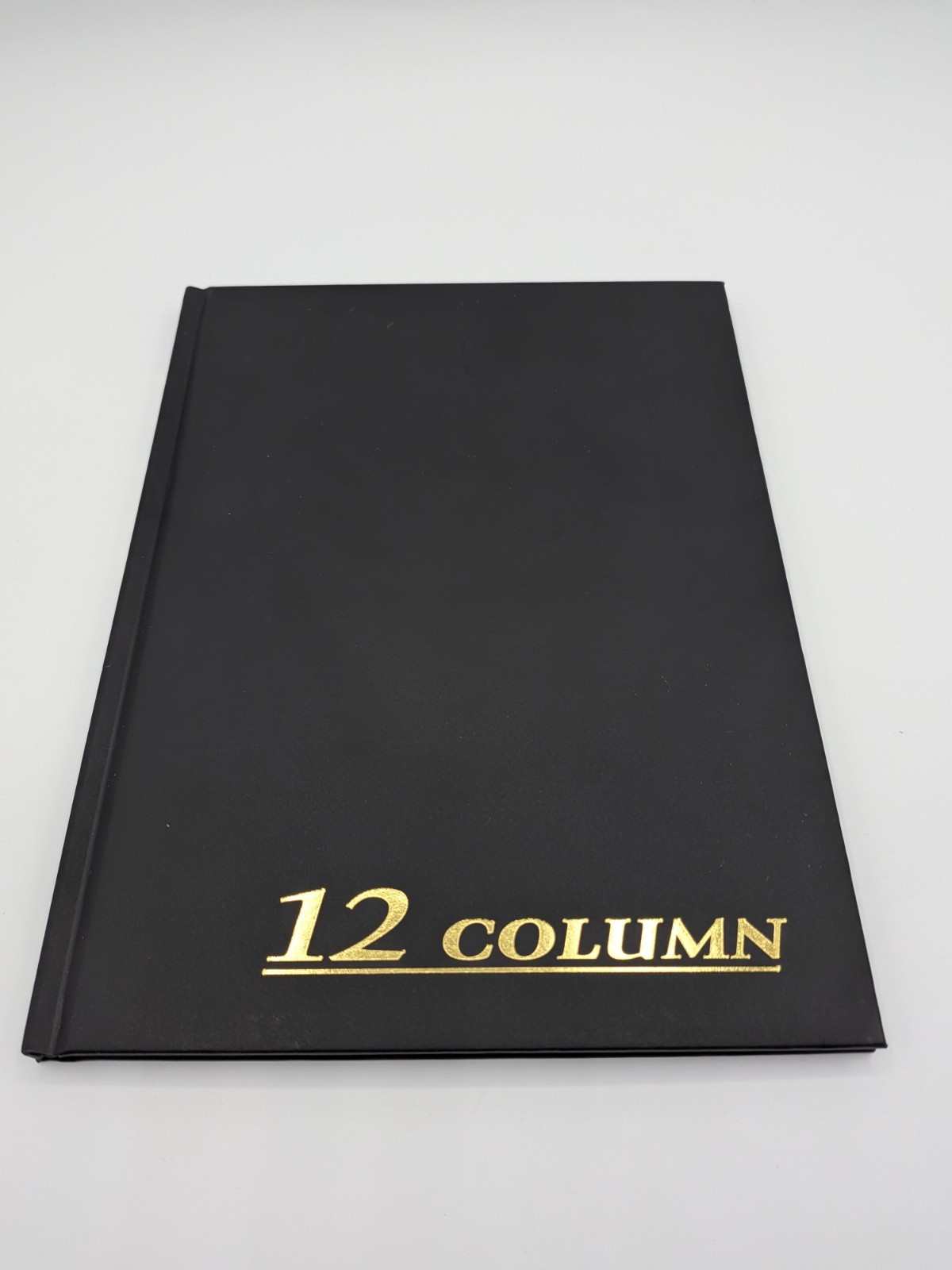 Adams Account Book, 7 x 9.25 Inches, Black, 12-Columns, 80 Pages (ARB8012M)
