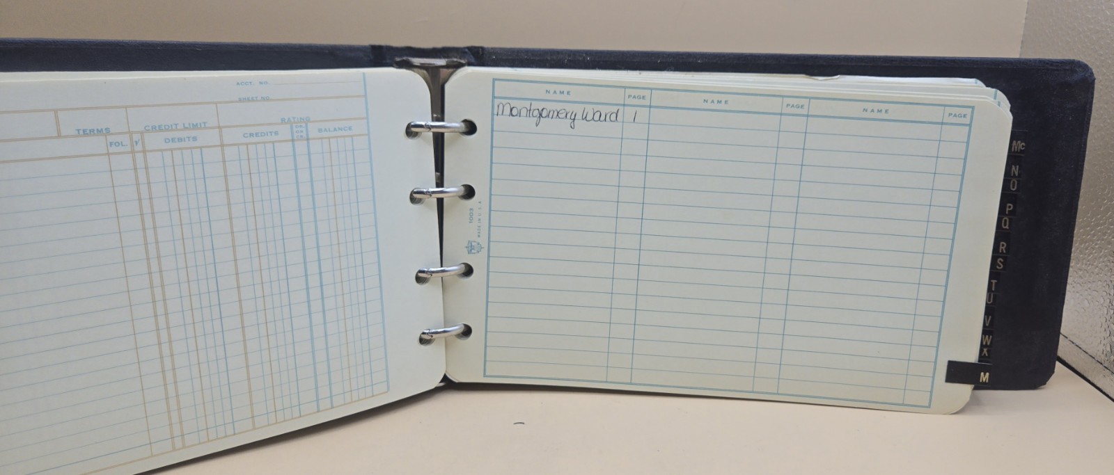 VINTAGE Standard Boorum & Pease Ledger Book No.1000 Spiral Bond, 10X6 Sheets