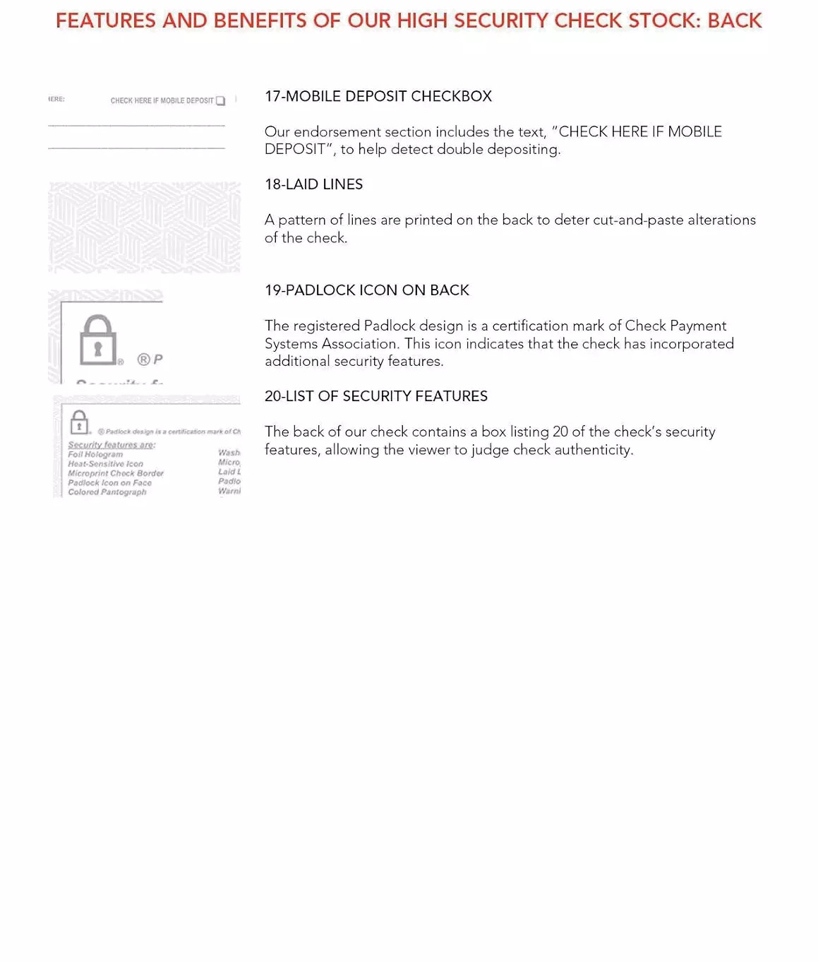 Premium High Security Check Paper with Hologram & 22 Security Features
