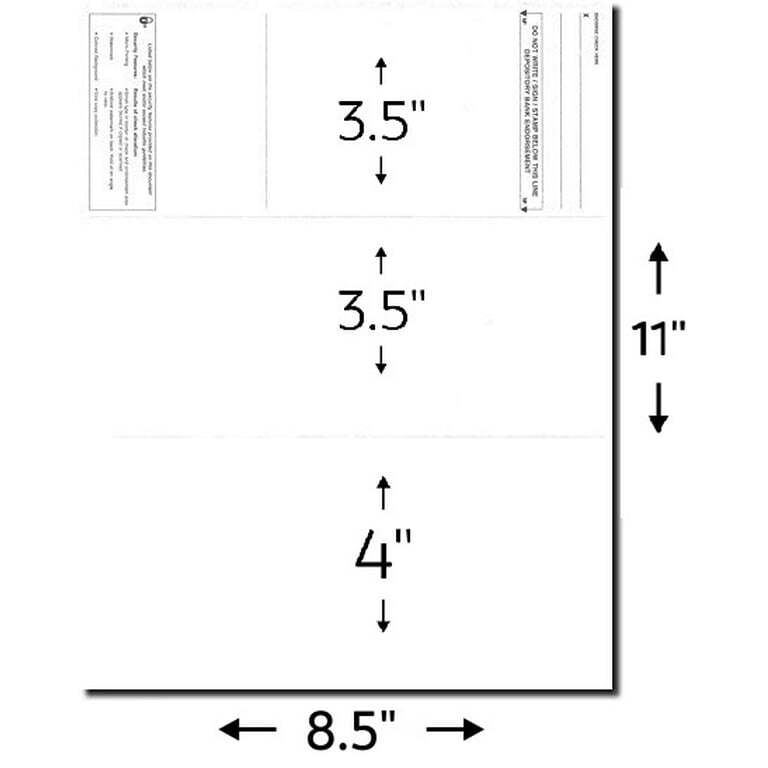 Compuchecks Blank Blue Marble Check on Top Standard Secruity Checks 54001 24#