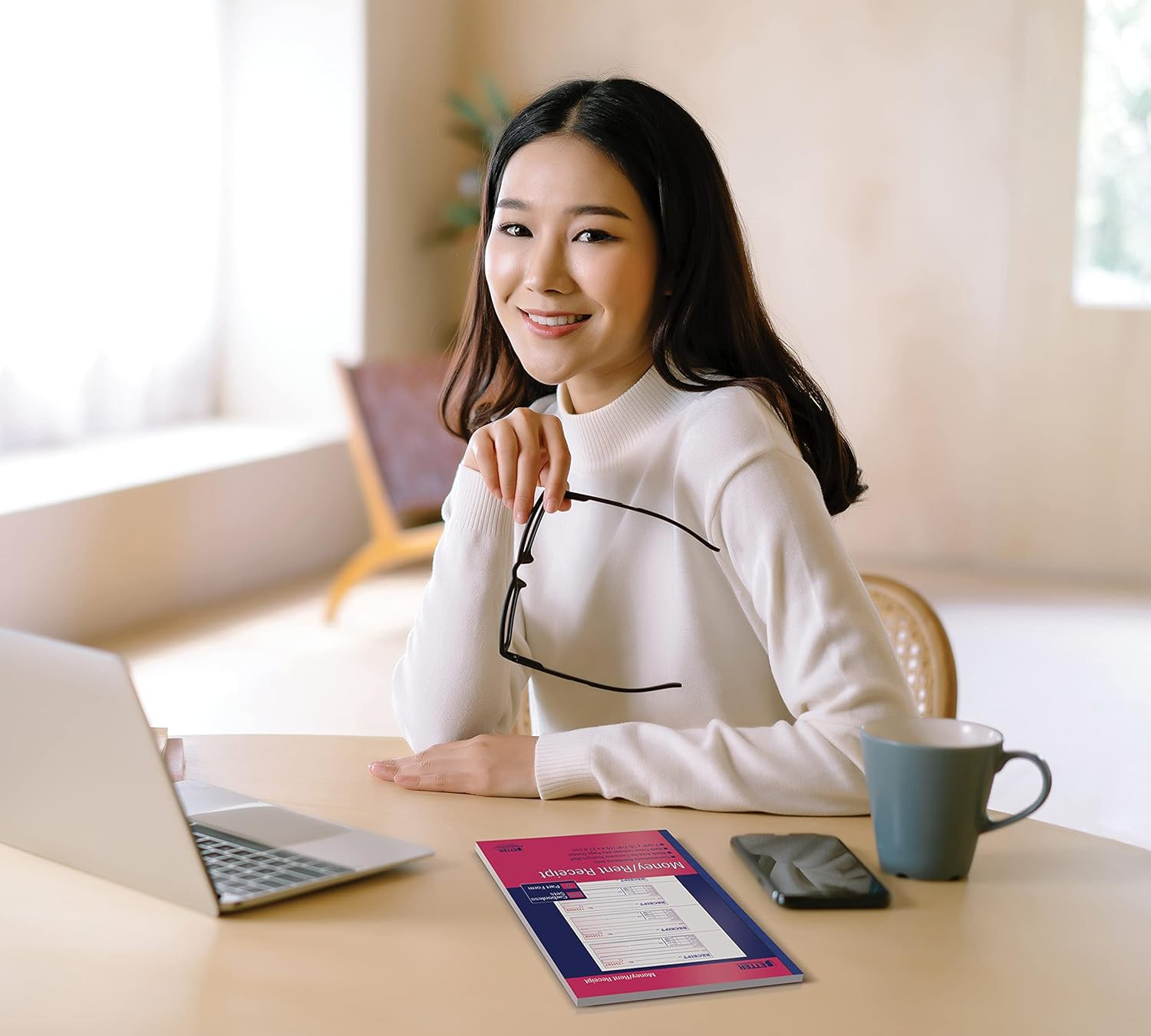 Cash Rent Receipt Books 4 Pack 2 Part Carbonless Large 800 Total Sets