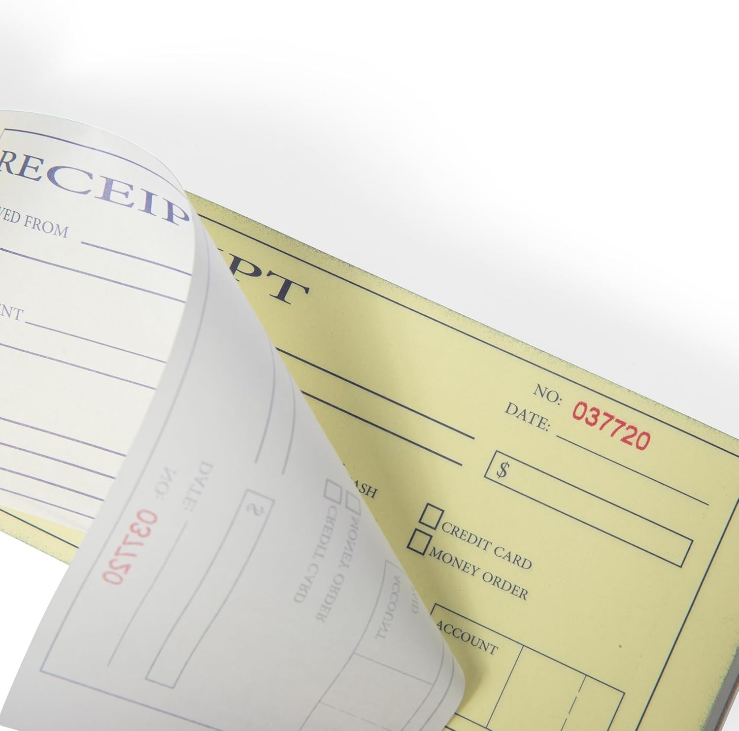 Compact 2-Part Carbonless Receipt Book for Small Business Transactions – 50 Sets