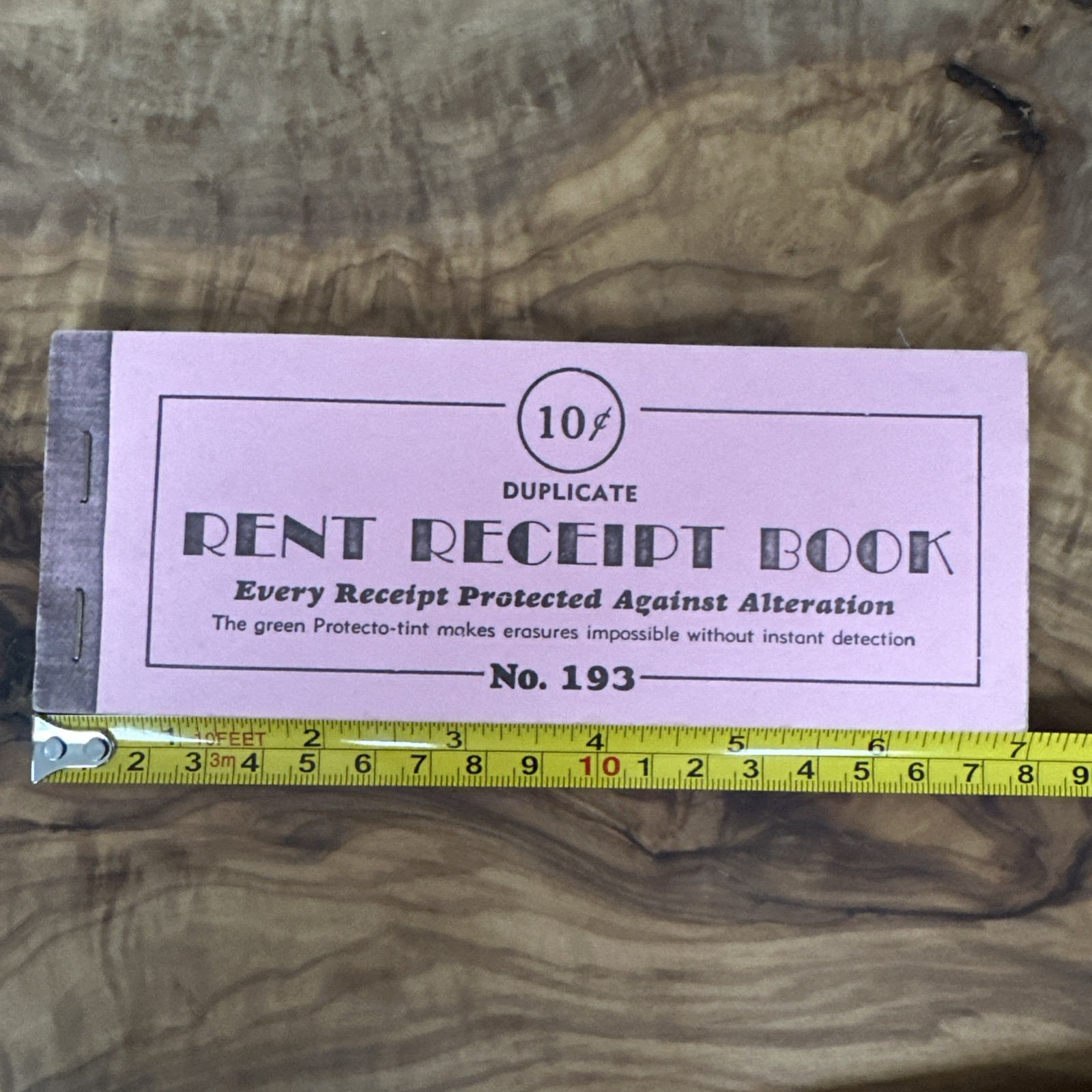 Two Steel City Rent Receipt Book No. 193 Complete W Carbon Paper Vintage 40s 50s