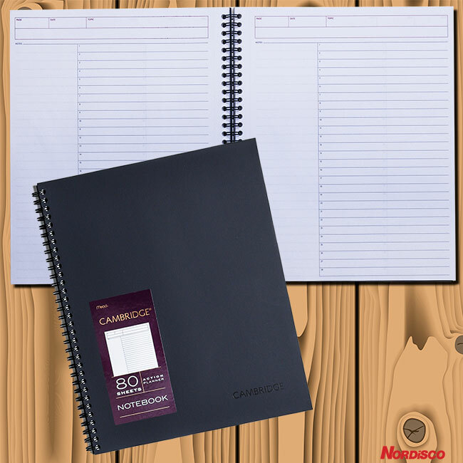 Mead Cambridge 06064 Action Planner Notebook, 80 Sheets, 8.25 x11″, 4 Notebooks