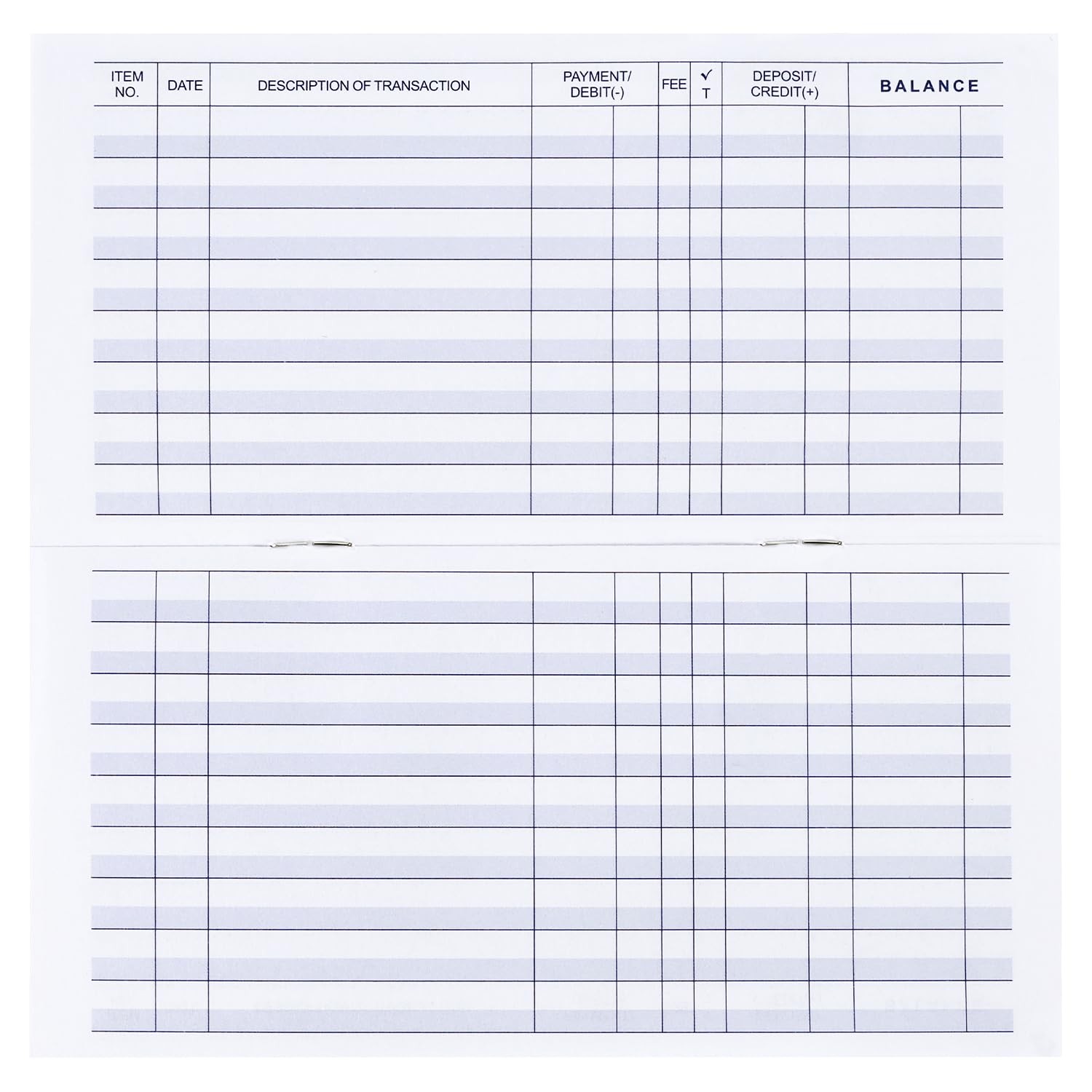 32 Pack Check Registers for Personal Checkbooks, Checkbook Register, 32PCS