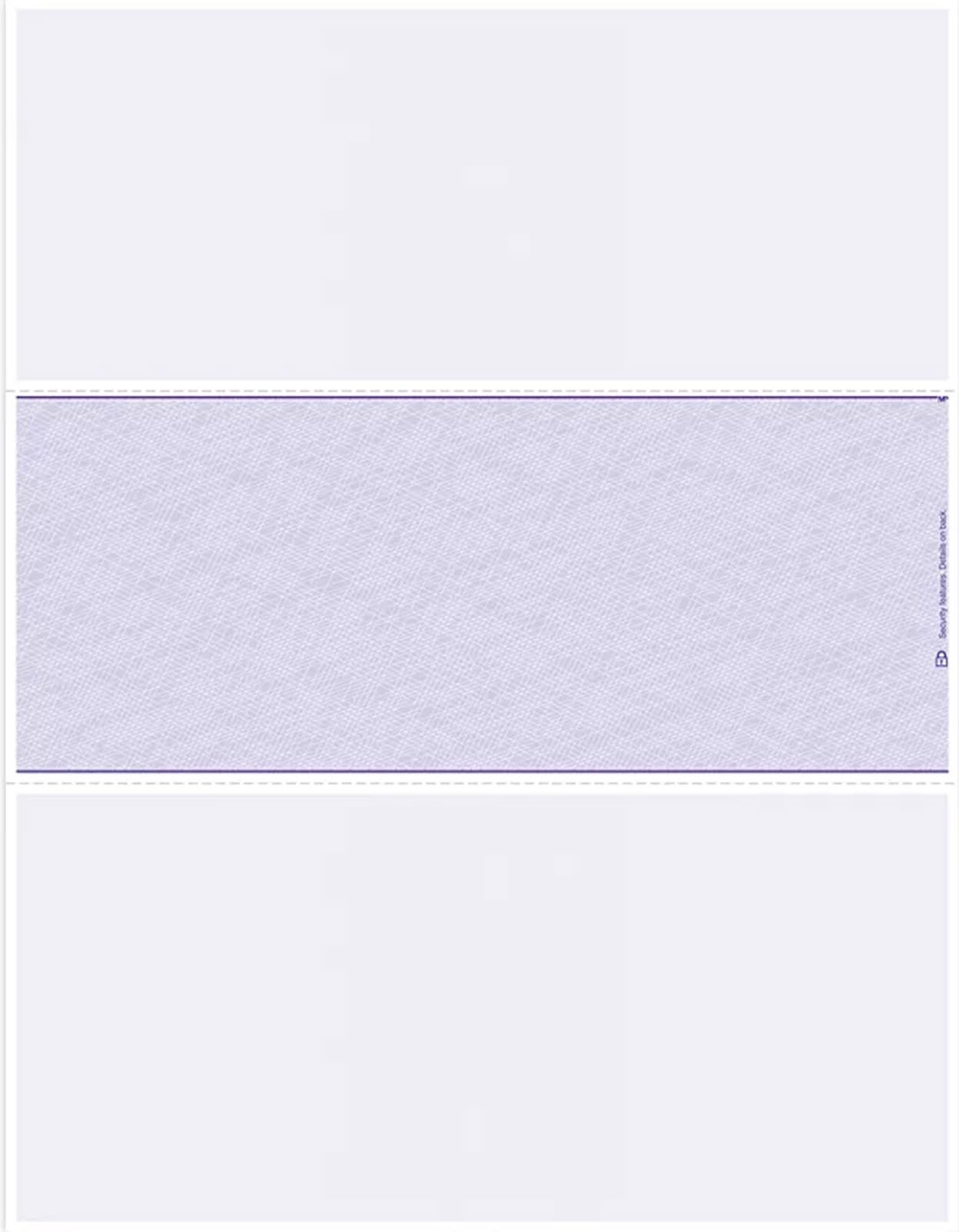 DLM832 Blank Laser Check Middle Format – 500 checks