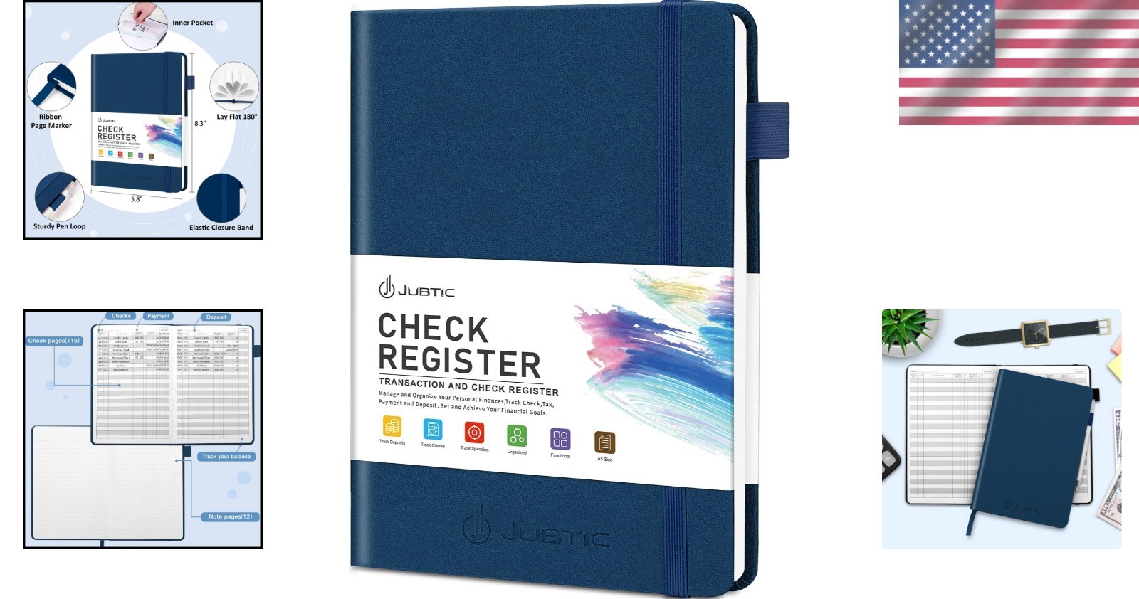 Durable A5 Financial Ledger Notebook – Perfect for Small Business & Personal Use