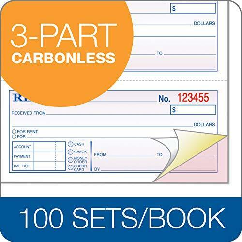 TOPS Money/Rent Receipt Book, 3-Part, Carbonless, 11 x 7-5/8 Inches, 4