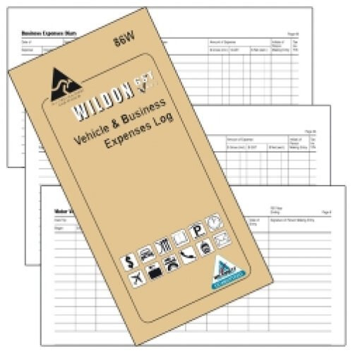 Wildon Vehicle & Business Expense Diary Log B00K Journal 86W WIL086 210x105mm