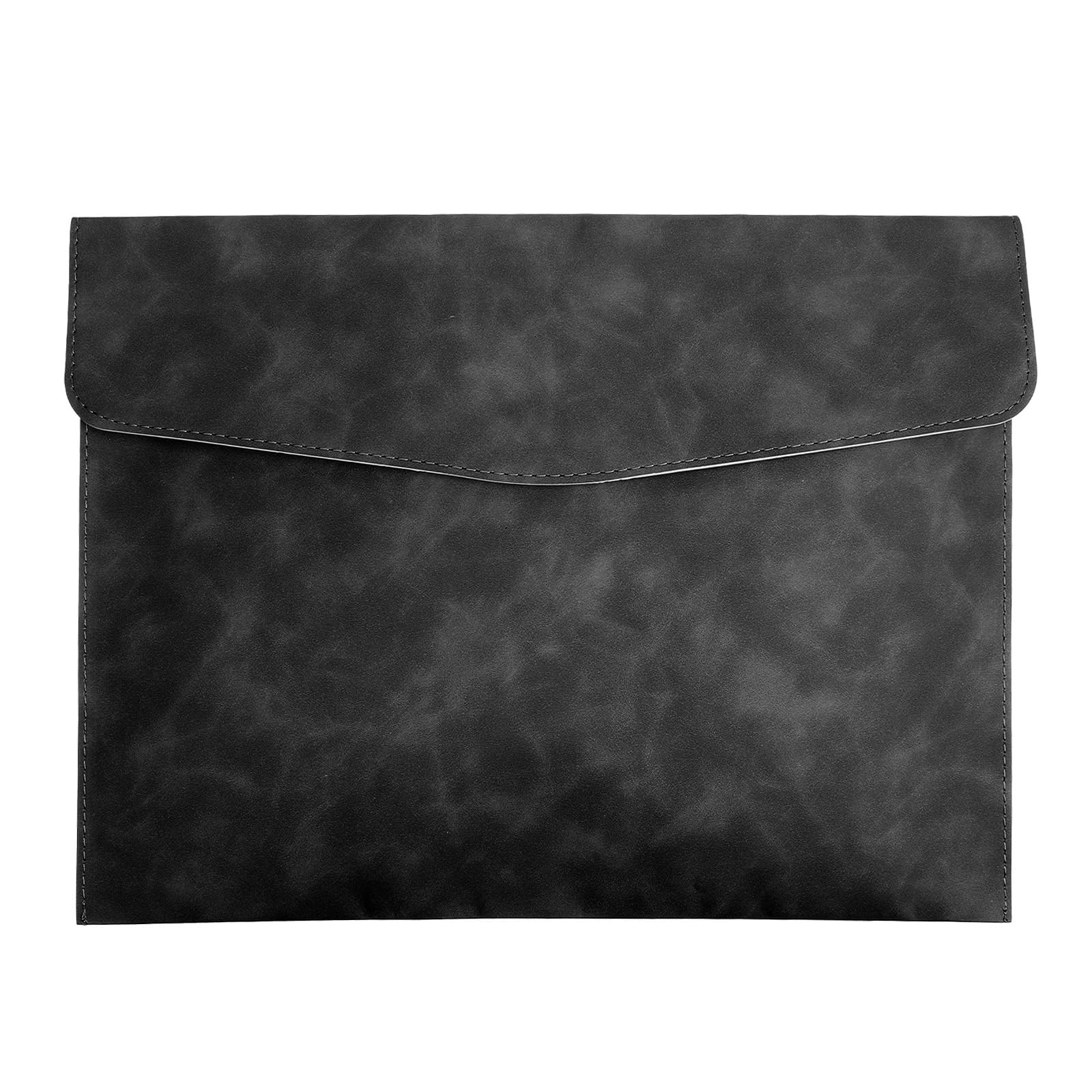 XLIUAX Resume Folder, Leather File Folder Black Folders Travel